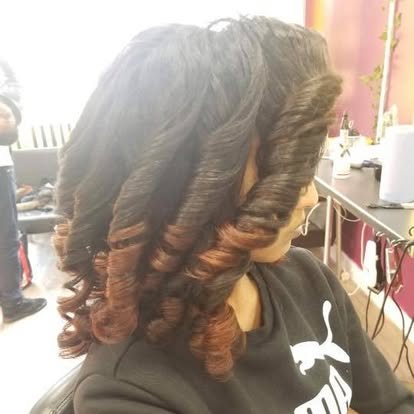 Box braids hair style by The Lab Afro Hair Salon